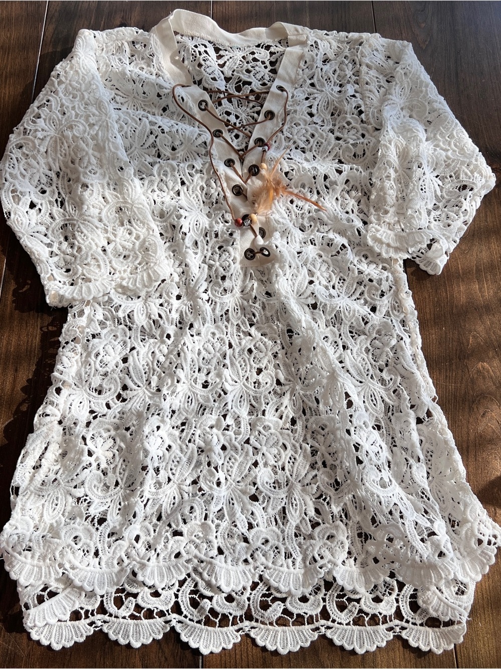 Boho Lace Crochet Coverup/Tunic